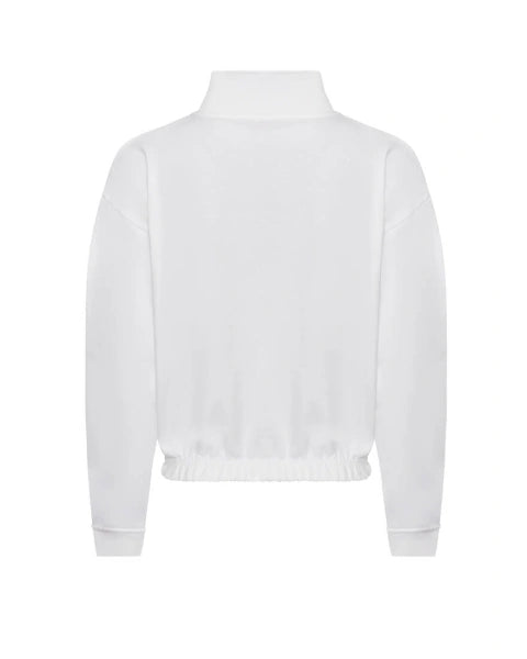 Zipped sweater - Wit - volwassenen - (ontwerp naar keuze)