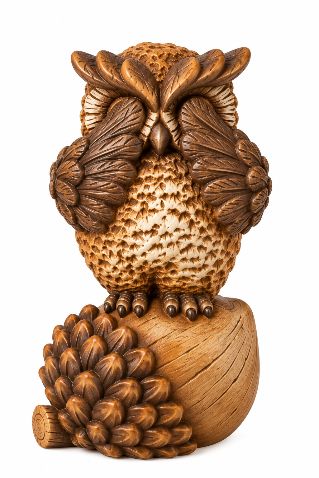 Ornament Horen, Zien, Zwijgen Uil