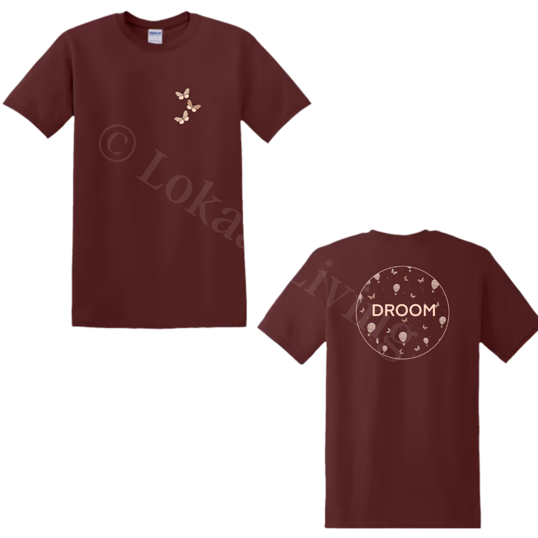 Shirt - Burgundy - volwassenen - (ontwerp naar keuze)