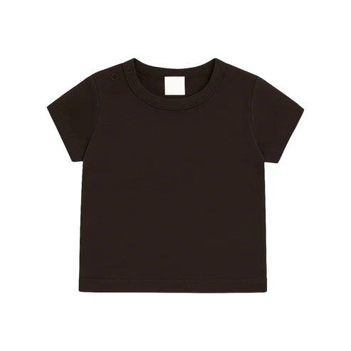 Shirt - maat 56-104 - Chocolade bruin - (ontwerp naar keuze)
