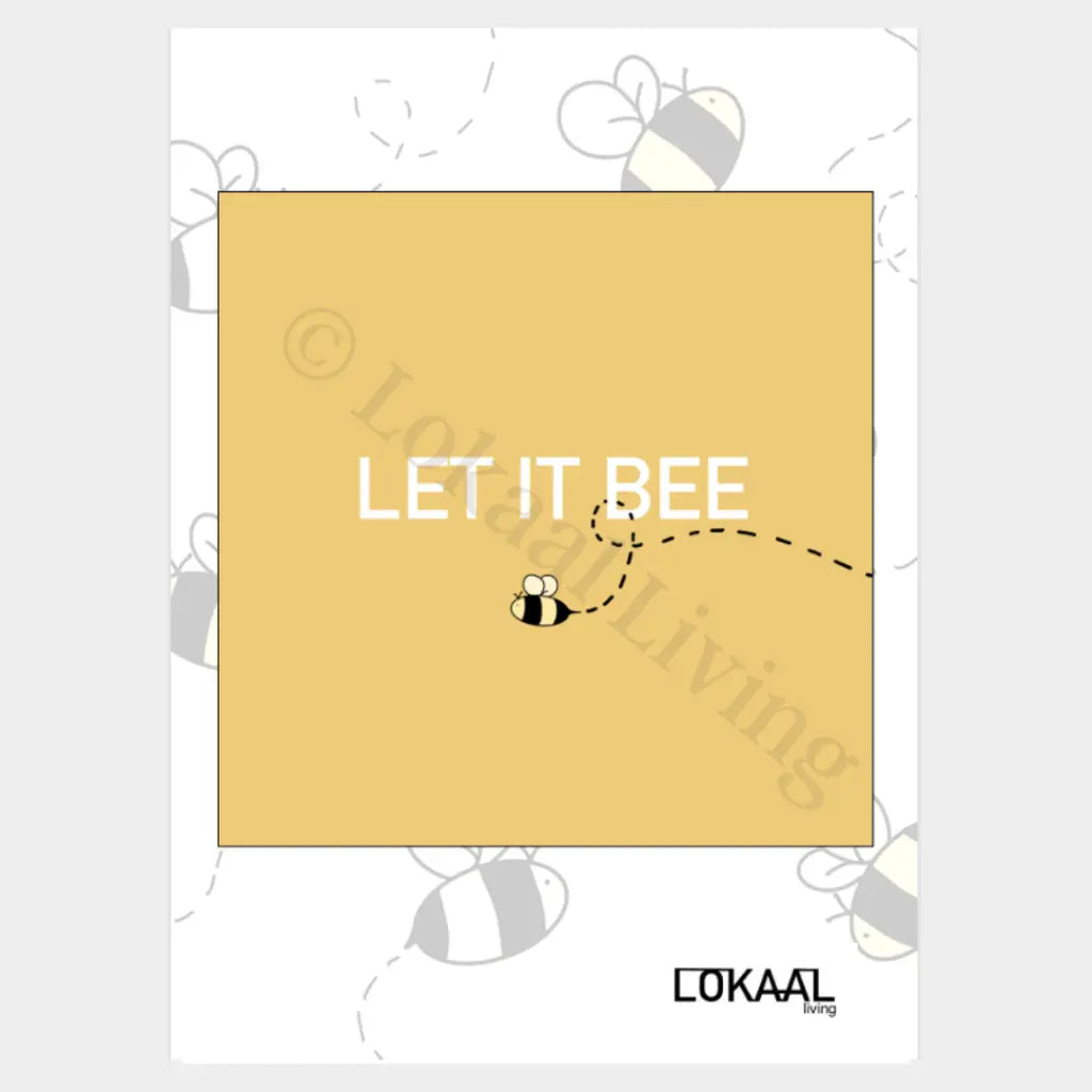 Wenskaart Let it bee