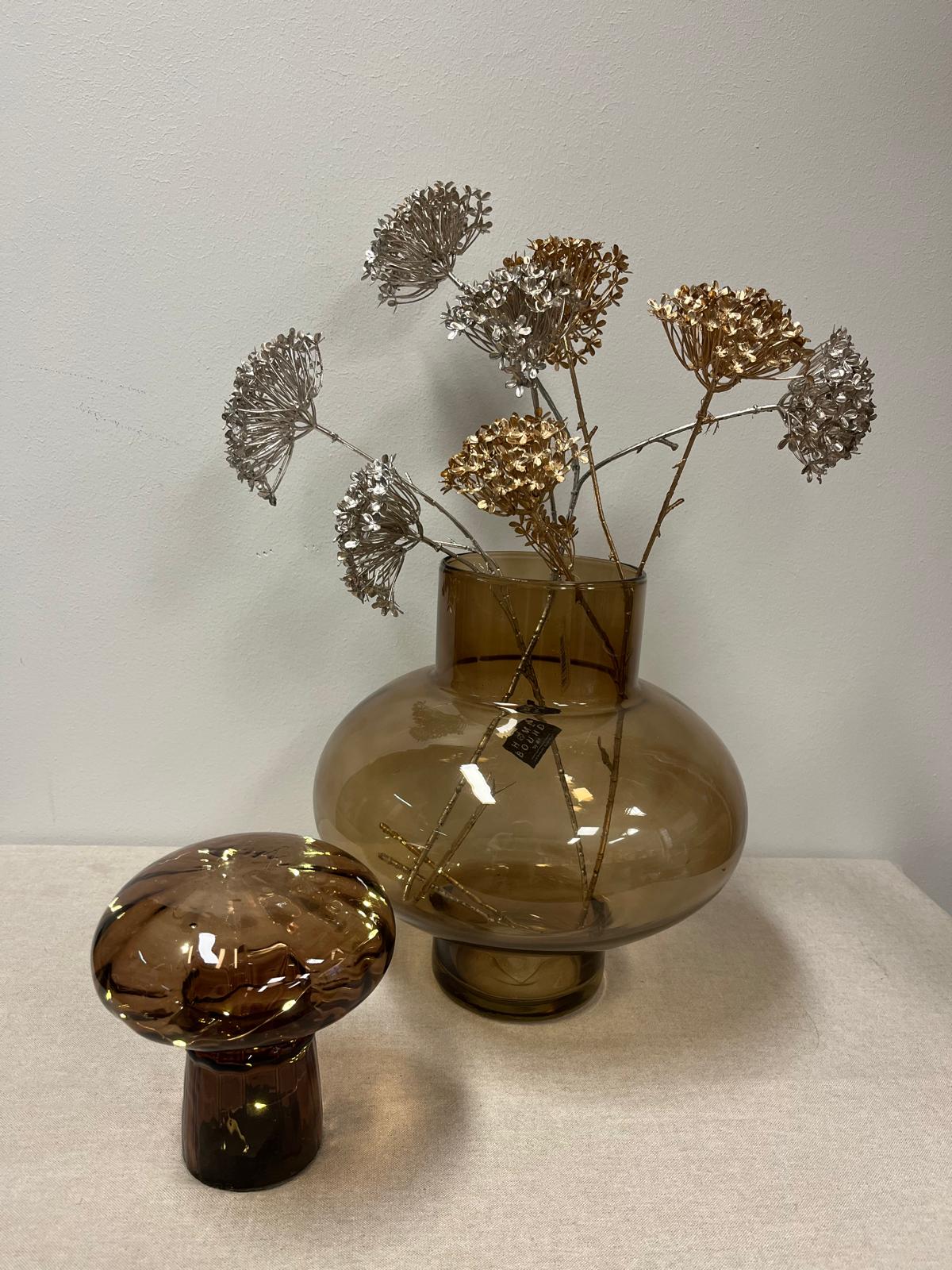Hortensia champagne/goud (kunstbloem)