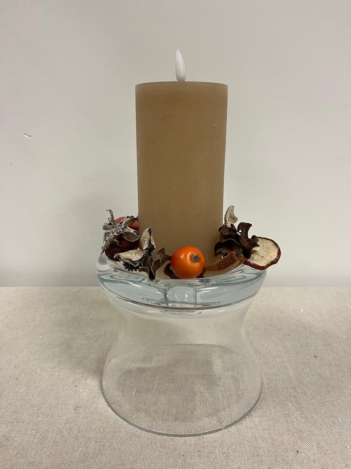 Kaarsenstandaard/decoglas Moby