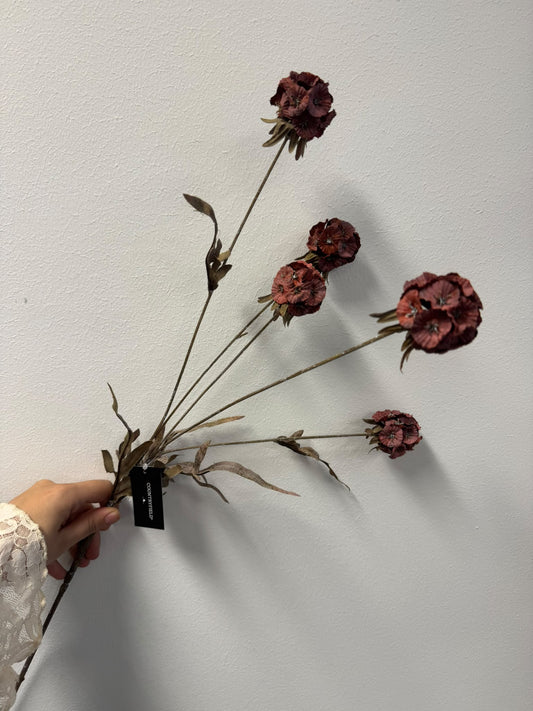 Scabiosa Plum (kunstbloem)