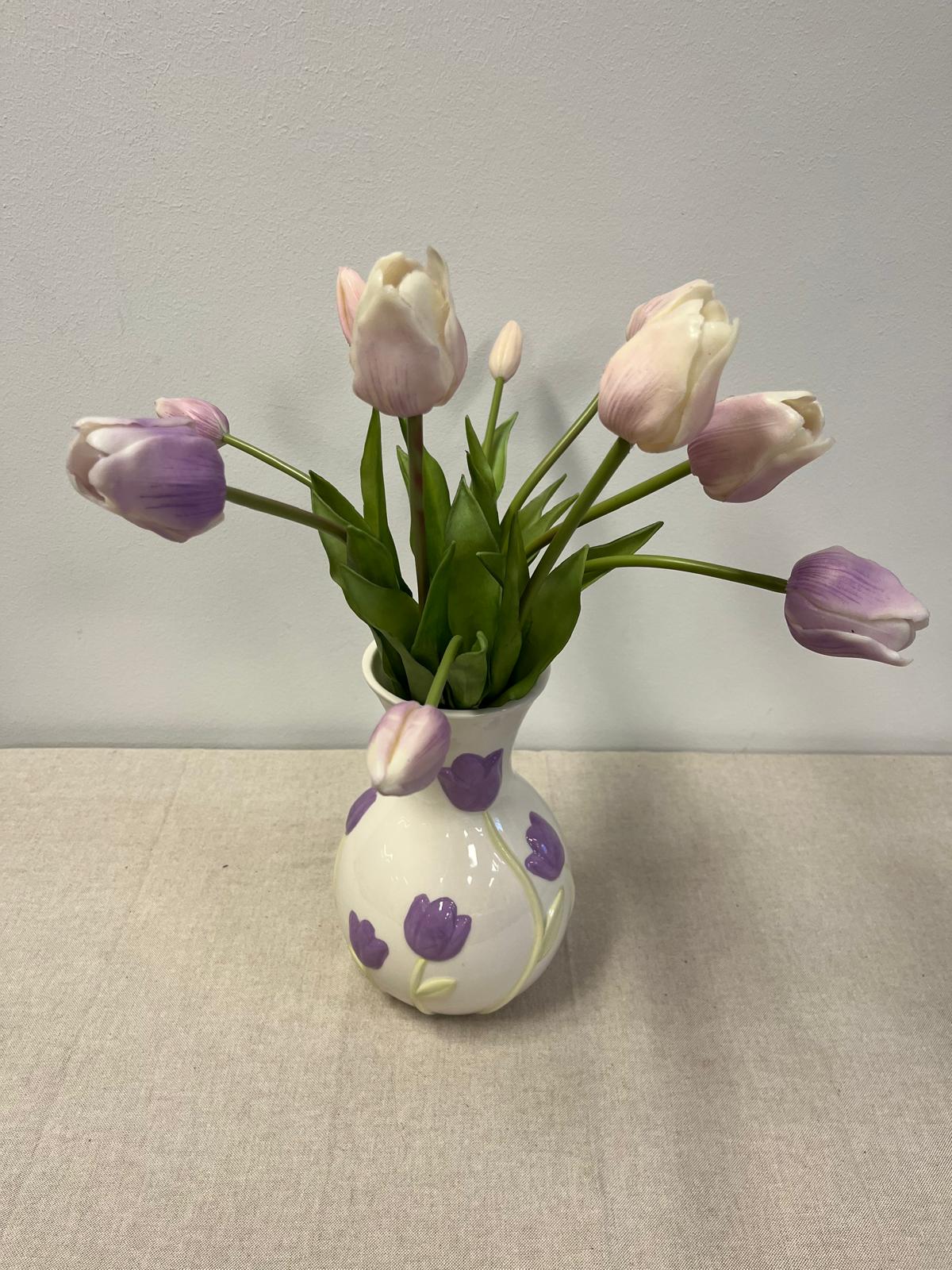 Vaas Fay (paarse tulpenprint)