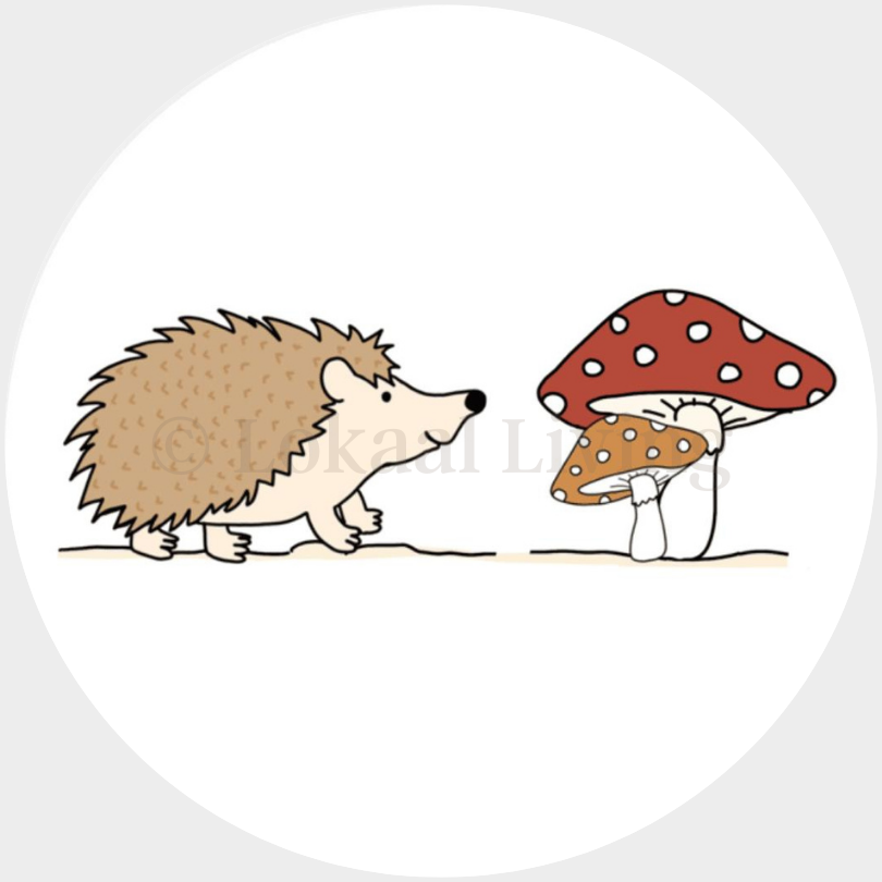 SALE muurcirkel Egel - 3mm dikte