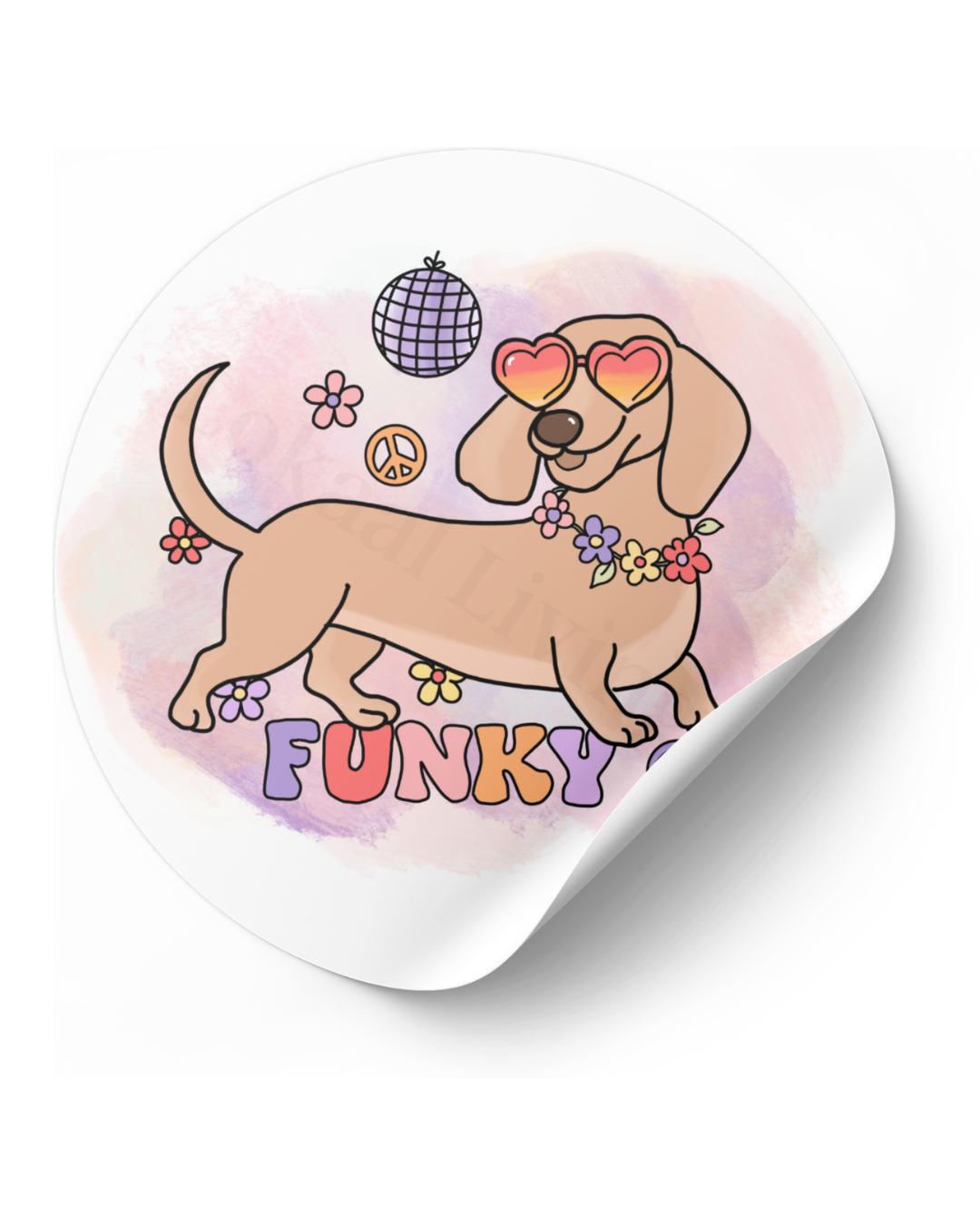 Stickerset Funky Teckel