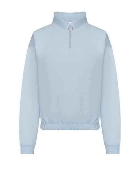 Zipped sweater - Lichtblauw - volwassenen - (ontwerp naar keuze)
