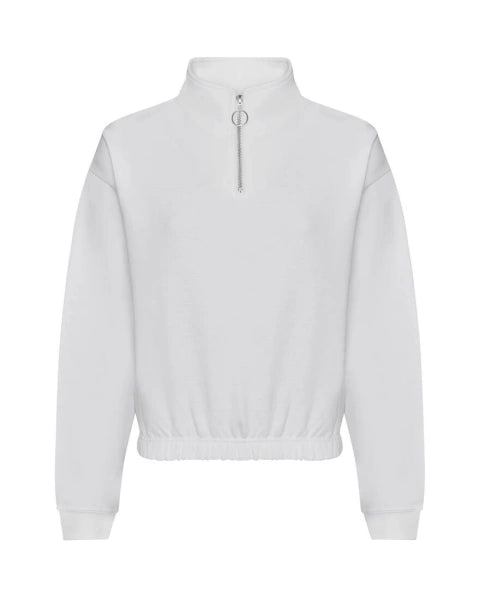 Zipped sweater - Wit - volwassenen - (ontwerp naar keuze)