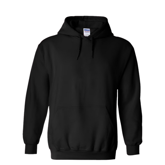 Hoodie - Zwart - volwassenen - (ontwerp naar keuze)