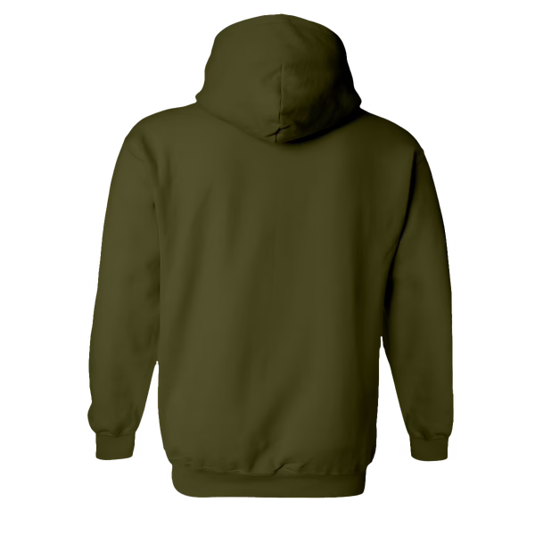 Hoodie - Army groen - volwassenen - (ontwerp naar keuze)