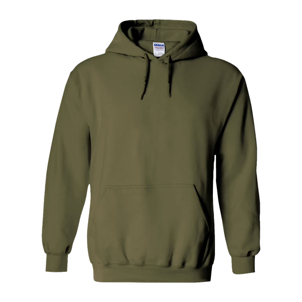 Hoodie - Army groen - volwassenen - (ontwerp naar keuze)