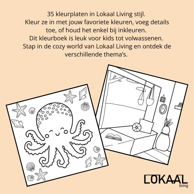 Kleurboek Cozy world