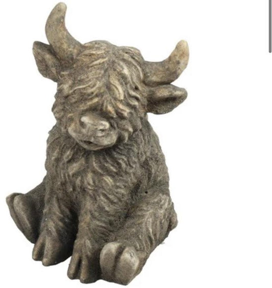 Ornament Schotse Hooglander zittend