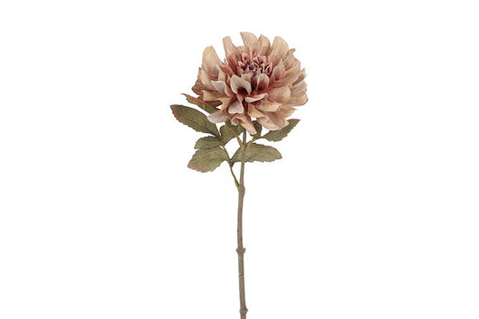 Dahlia bruin/grijs (kunstbloem)