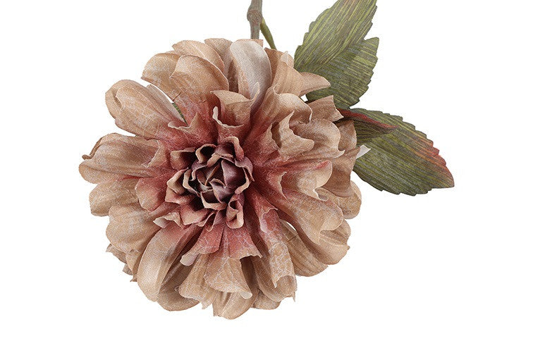 Dahlia bruin/grijs (kunstbloem)
