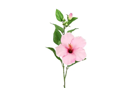 Hibiscus lichtroze (kunstbloem)