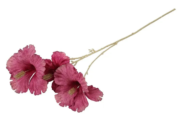 Hibiscus met goud (kunstbloem)