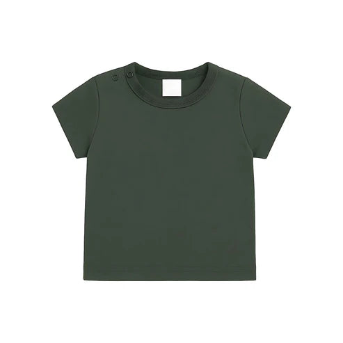 Shirt - maat 56-104 - Army groen - (ontwerp naar keuze)