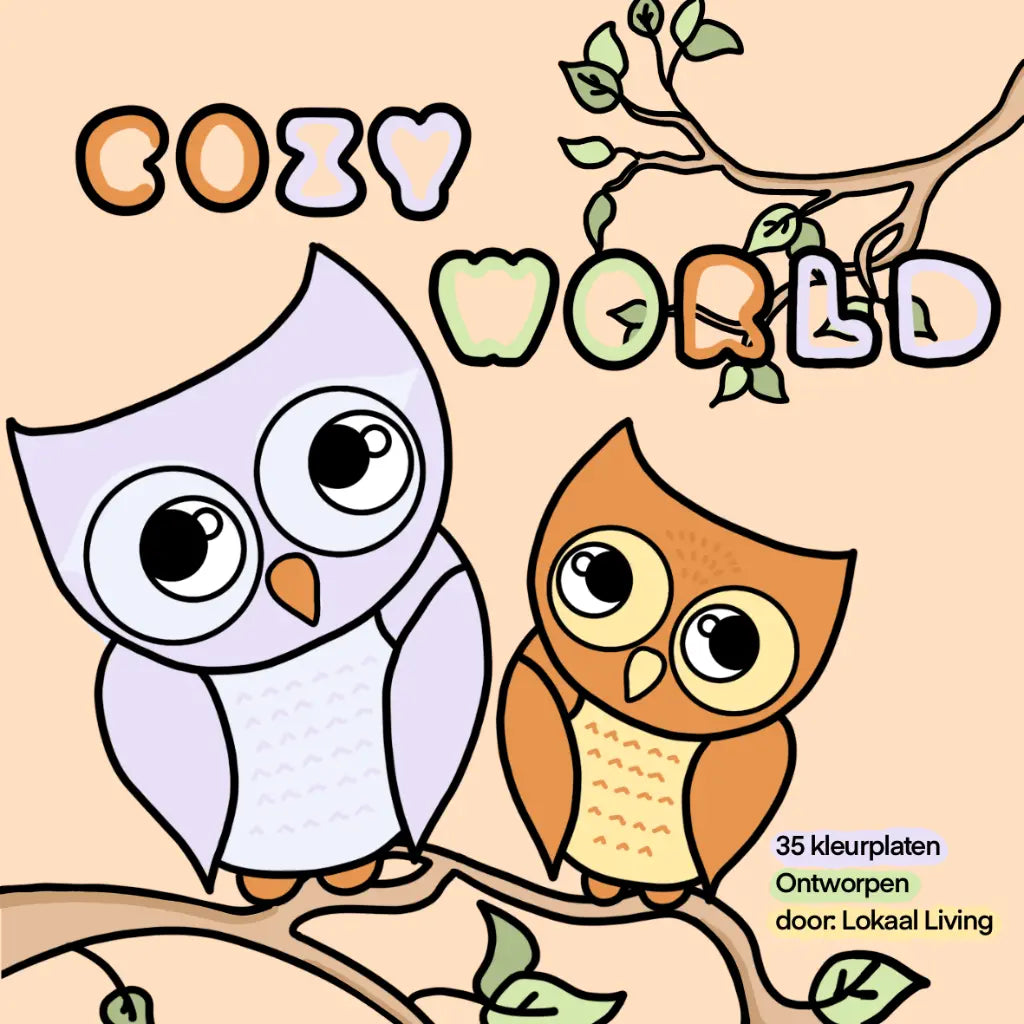 Kleurboek Cozy world