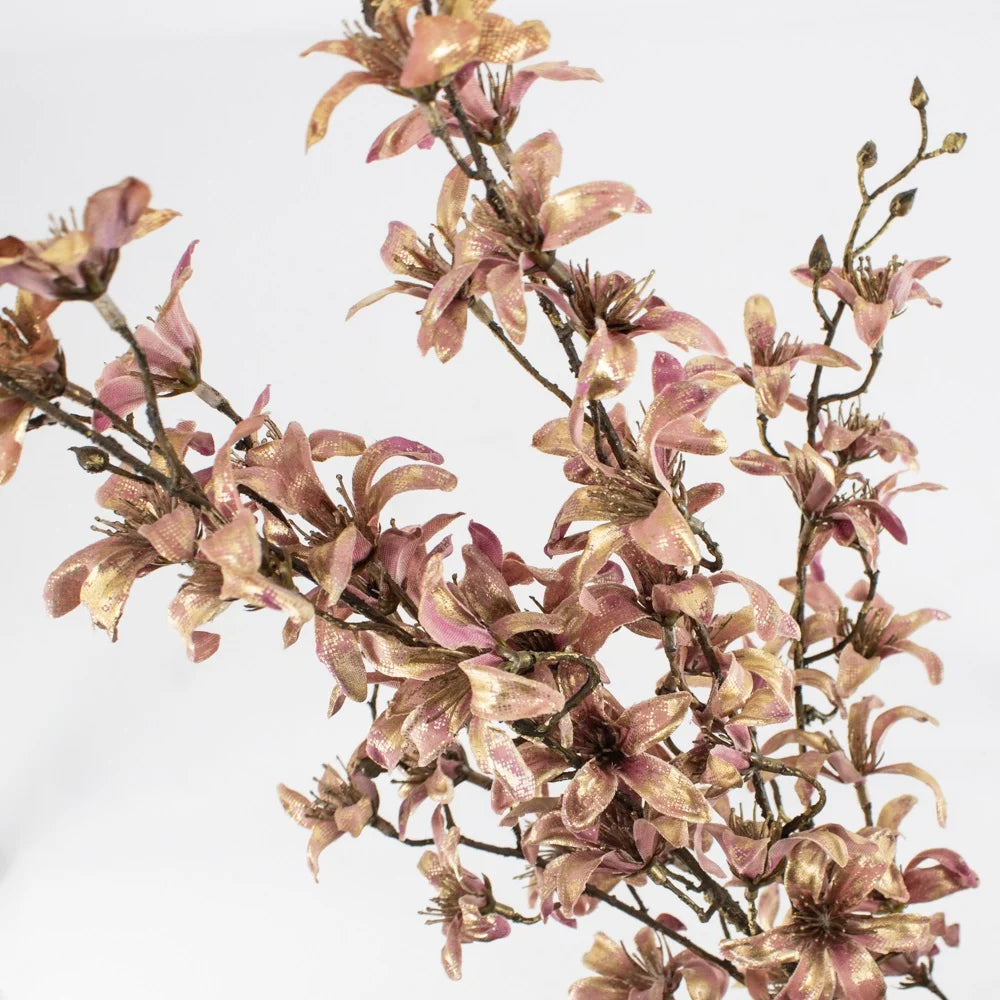 Magnolia goud/roze (kunstbloem)
