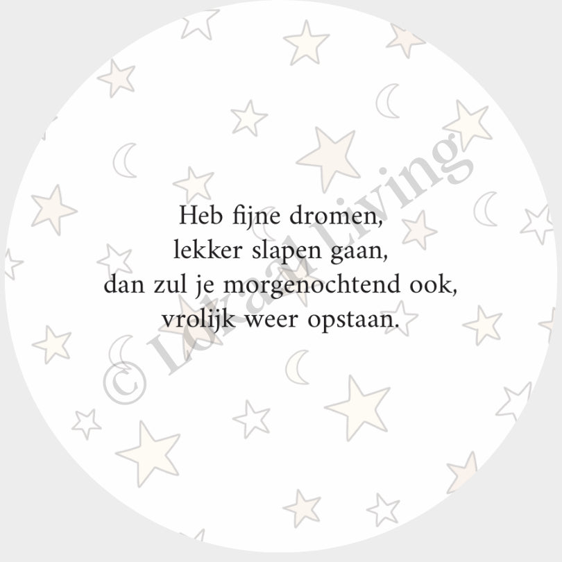 Muurcirkel Heb Fijne Dromen