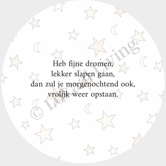 Muurcirkel Heb Fijne Dromen