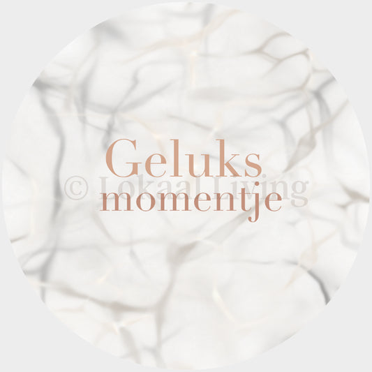 SALE muurcirkel Geluksmomentje - 3mm dikte