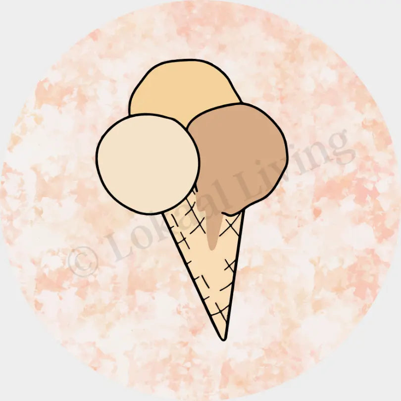 SALE muurcirkel IJsje - 3mm dikte