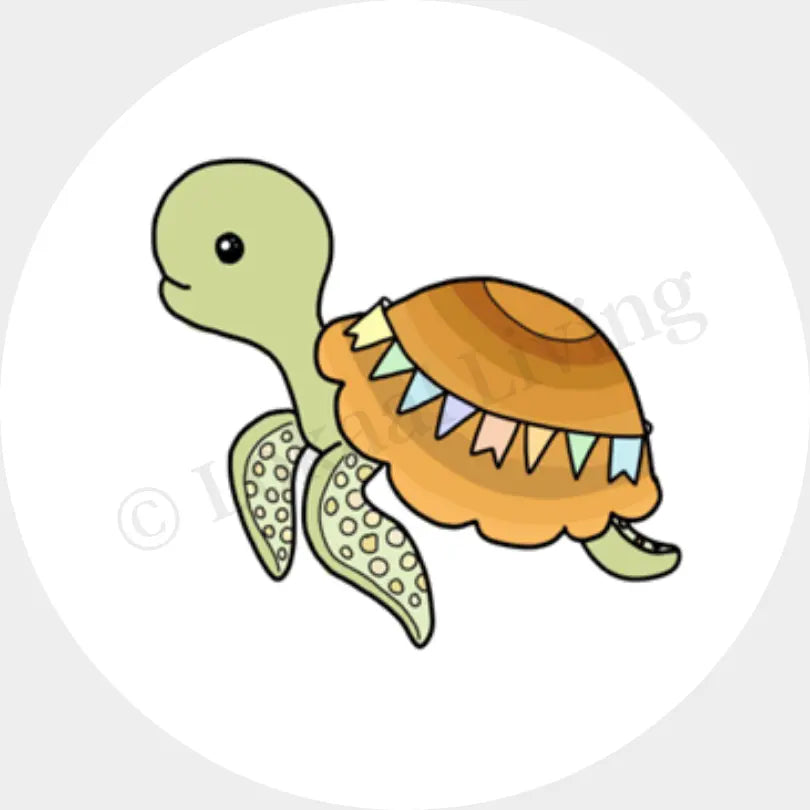 Muurcirkel Schildpad