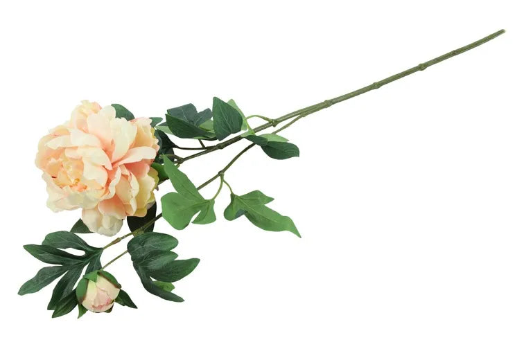 Pioenroos met knop (kunstbloem)