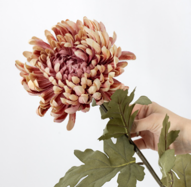 Bolchrysant Roze 90cm (kunstbloem)