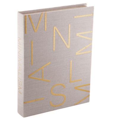 Koffietafelboek Minimalism Goud 28,5x22cm