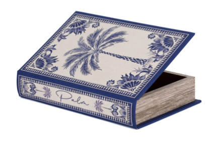 Koffietafelboek Blue Palm 26x17cm
