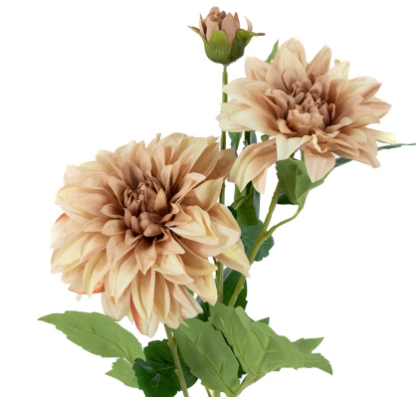 Dahlia Café au Lait (kunstbloem) 63cm