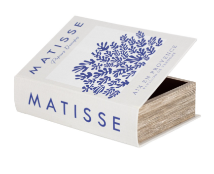 Koffietafelboek Matisse Beige/Blauw 27x18cm