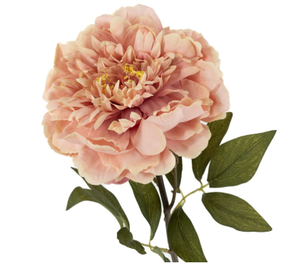 Pioenroos Belle (kunstbloem) 72cm