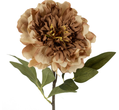 Pioenroos Belle (kunstbloem) 72cm