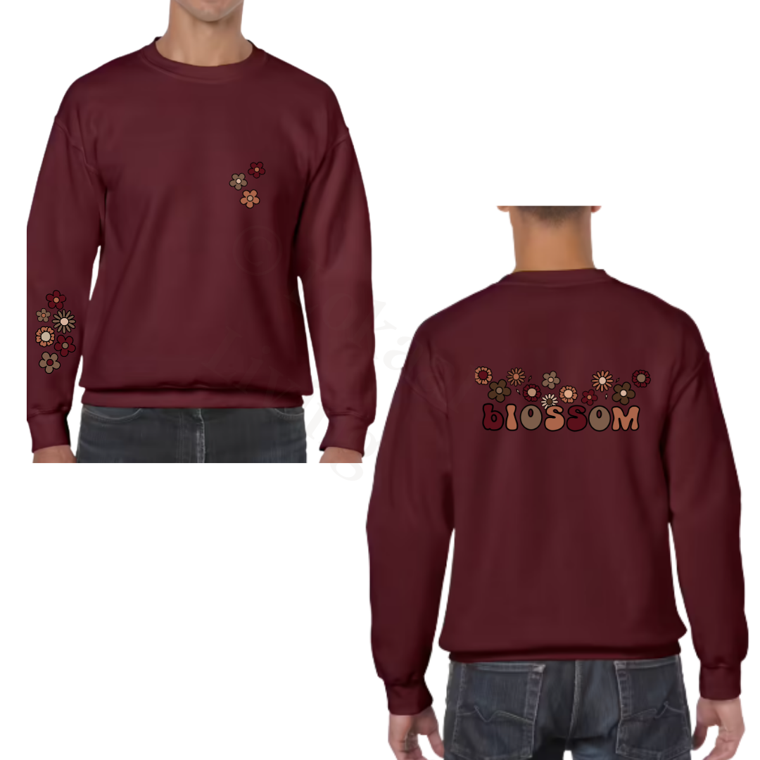 Sweater - burgundy - volwassenen - (ontwerp naar keuze)