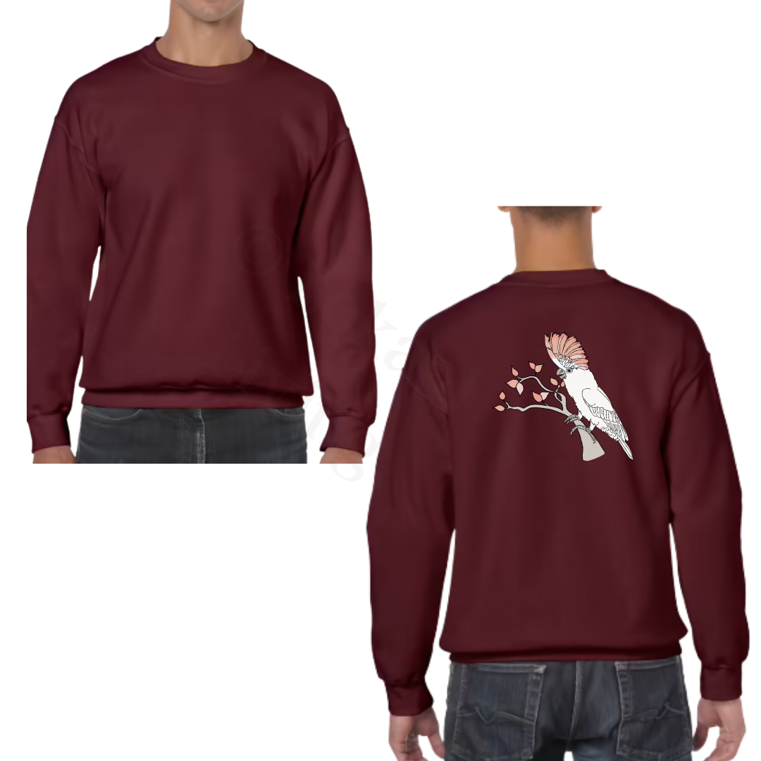 Sweater - burgundy - volwassenen - (ontwerp naar keuze)