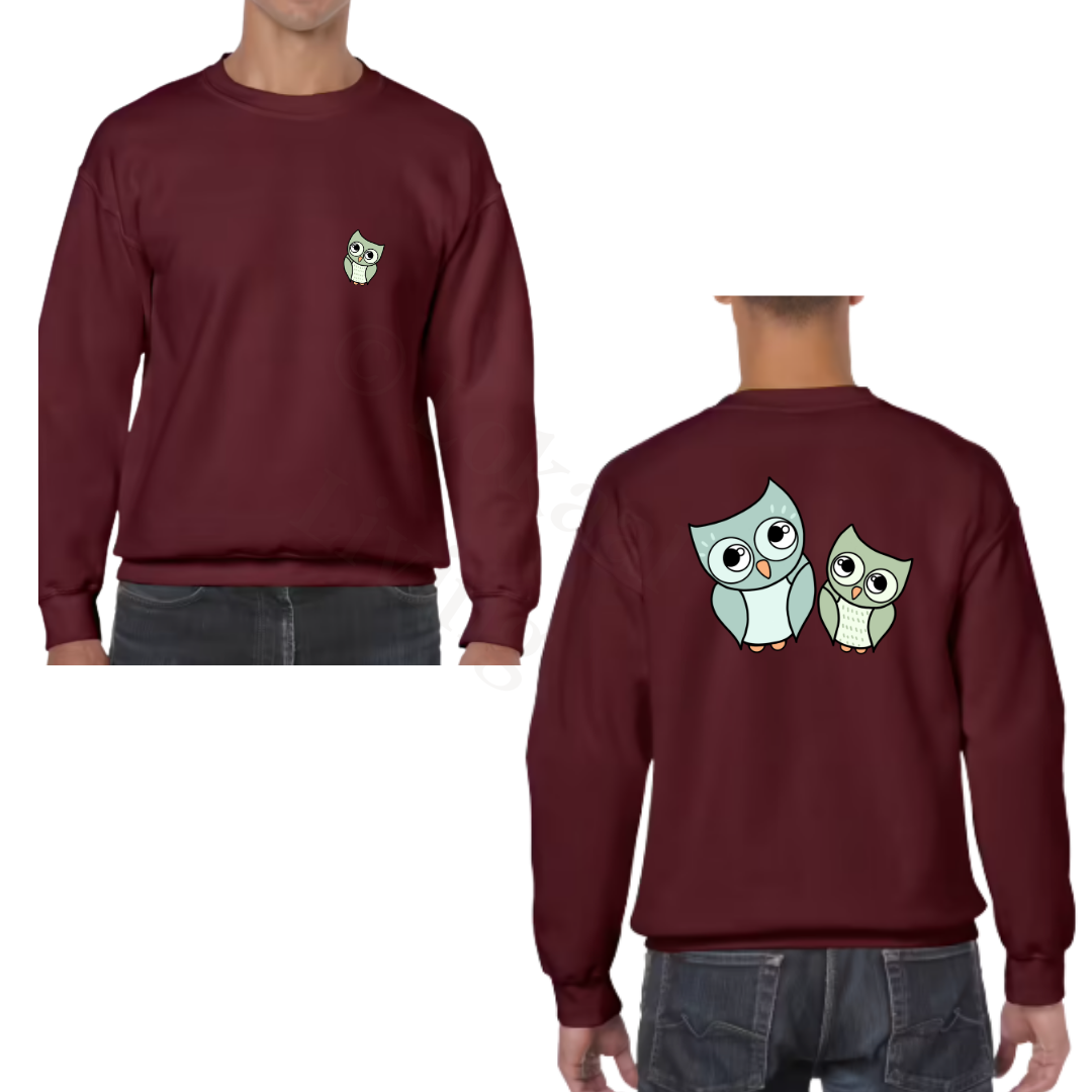Sweater - burgundy - volwassenen - (ontwerp naar keuze)
