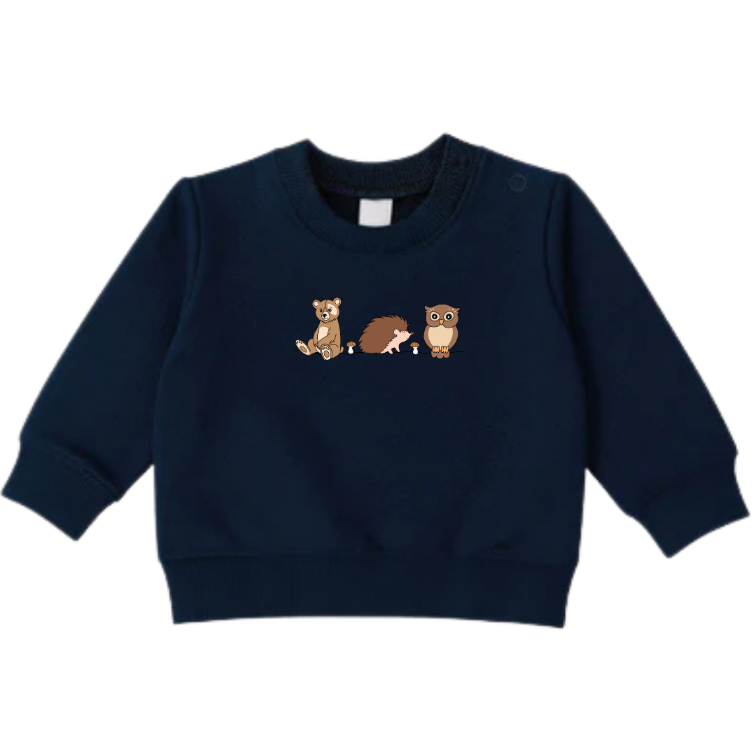 Sweaters - maat 56-104 - Navy - (ontwerp naar keuze)