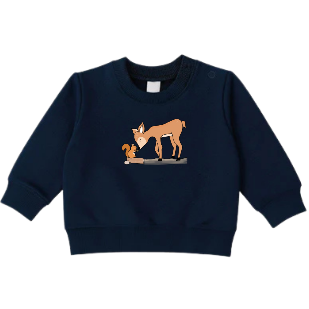 Sweaters - maat 56-104 - Navy - (ontwerp naar keuze)