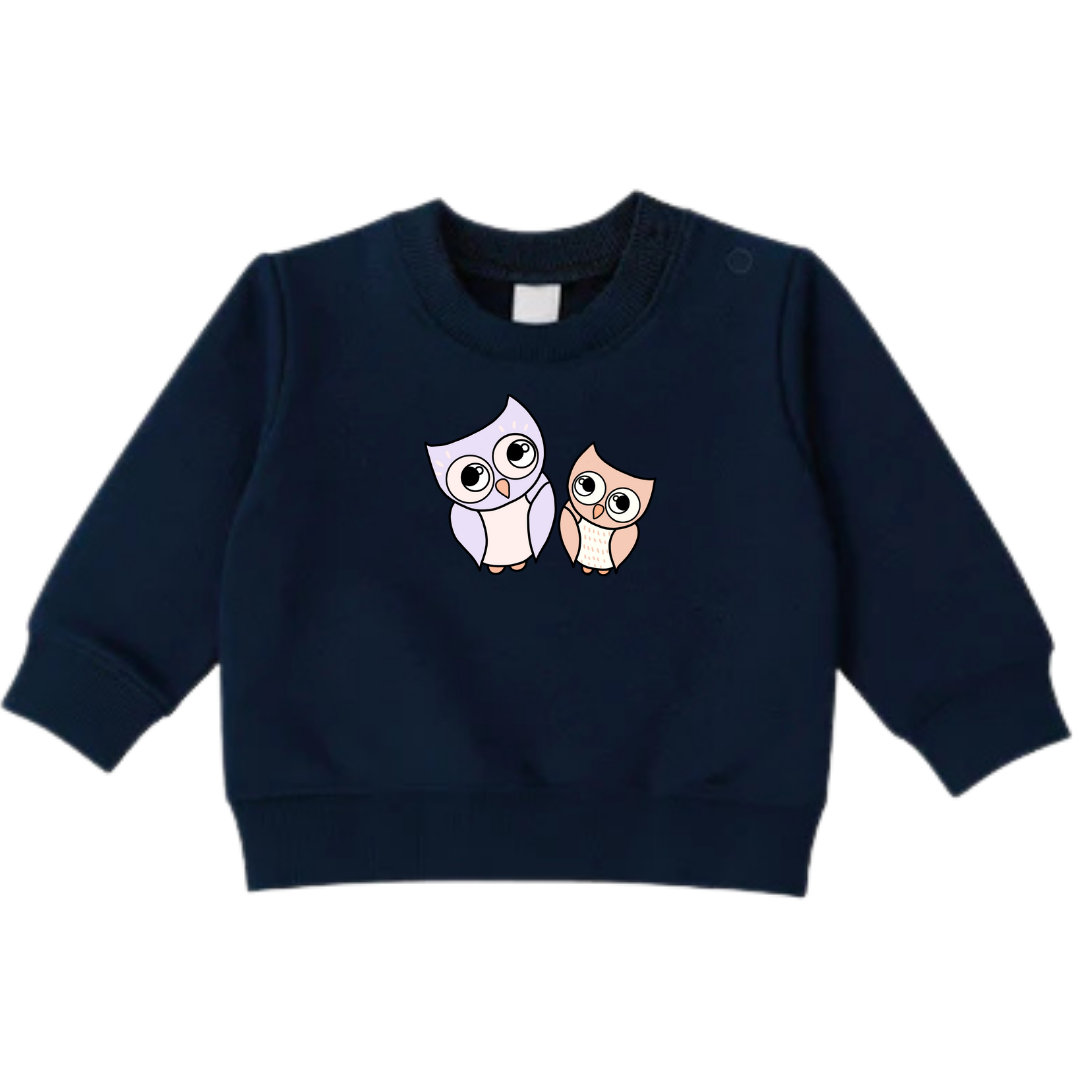 Sweaters - maat 56-104 - Navy - (ontwerp naar keuze)