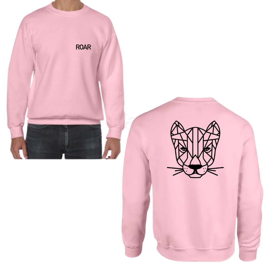 Sweater - roze - volwassenen - (ontwerp naar keuze)