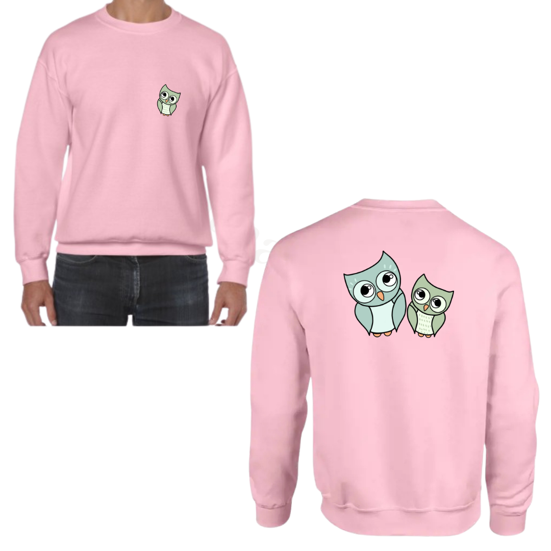 Sweater - roze - volwassenen - (ontwerp naar keuze)