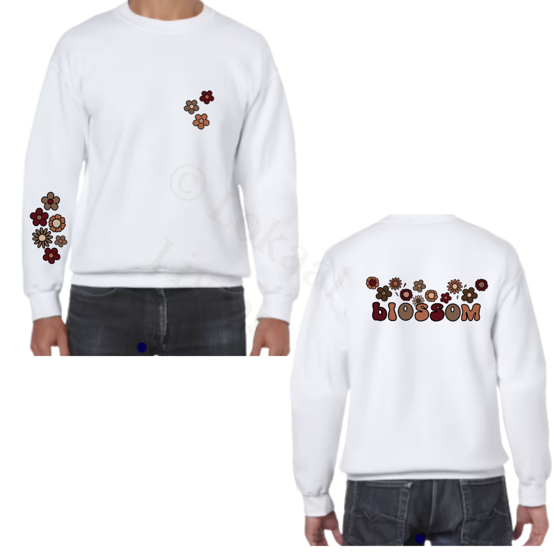Sweater - Wit - volwassenen - (ontwerp naar keuze)
