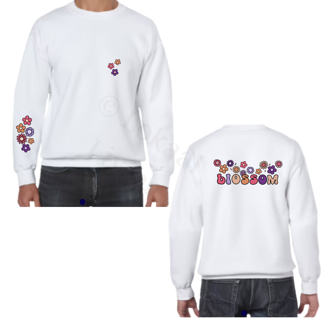 Sweater - Wit - volwassenen - (ontwerp naar keuze)
