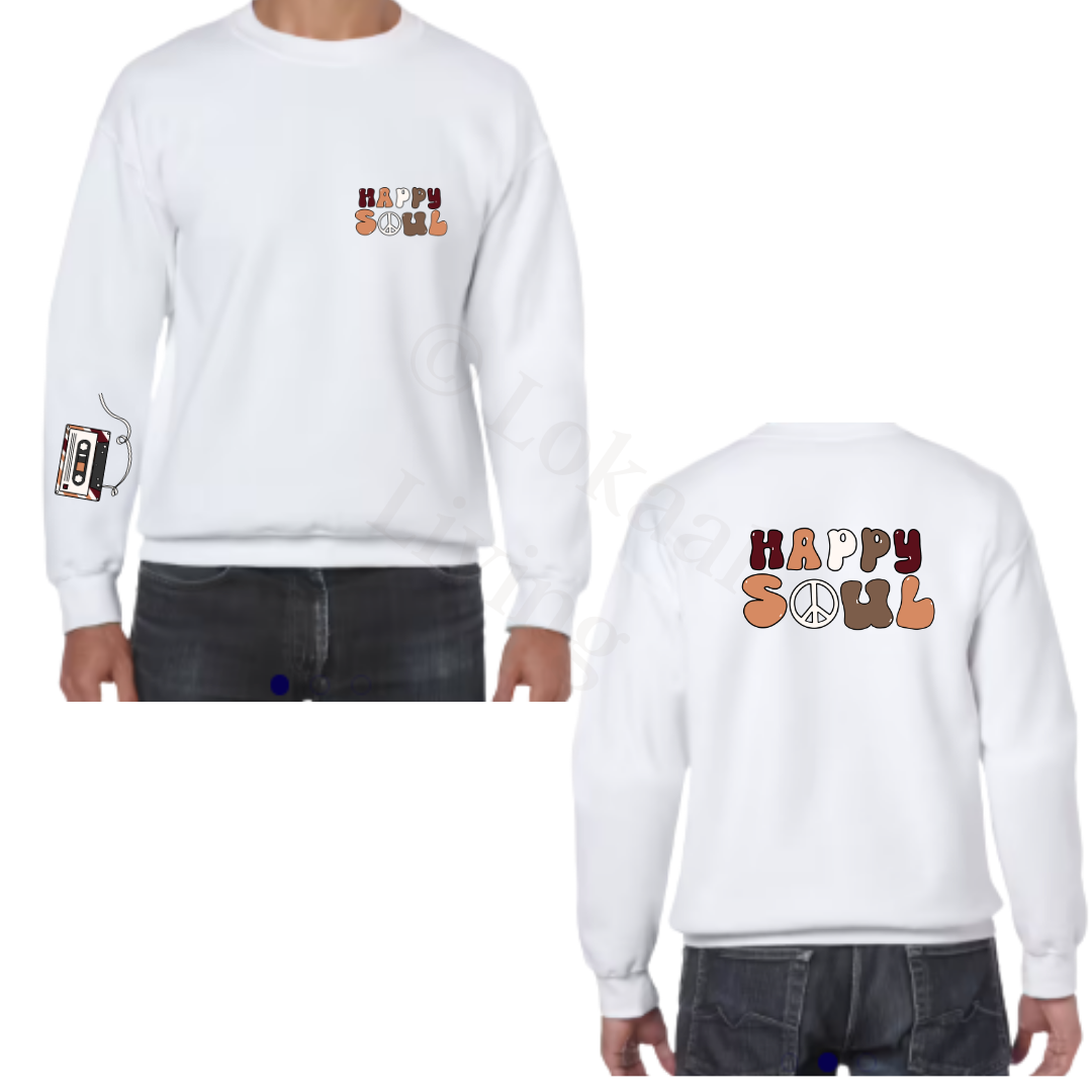 Sweater - Wit - volwassenen - (ontwerp naar keuze)
