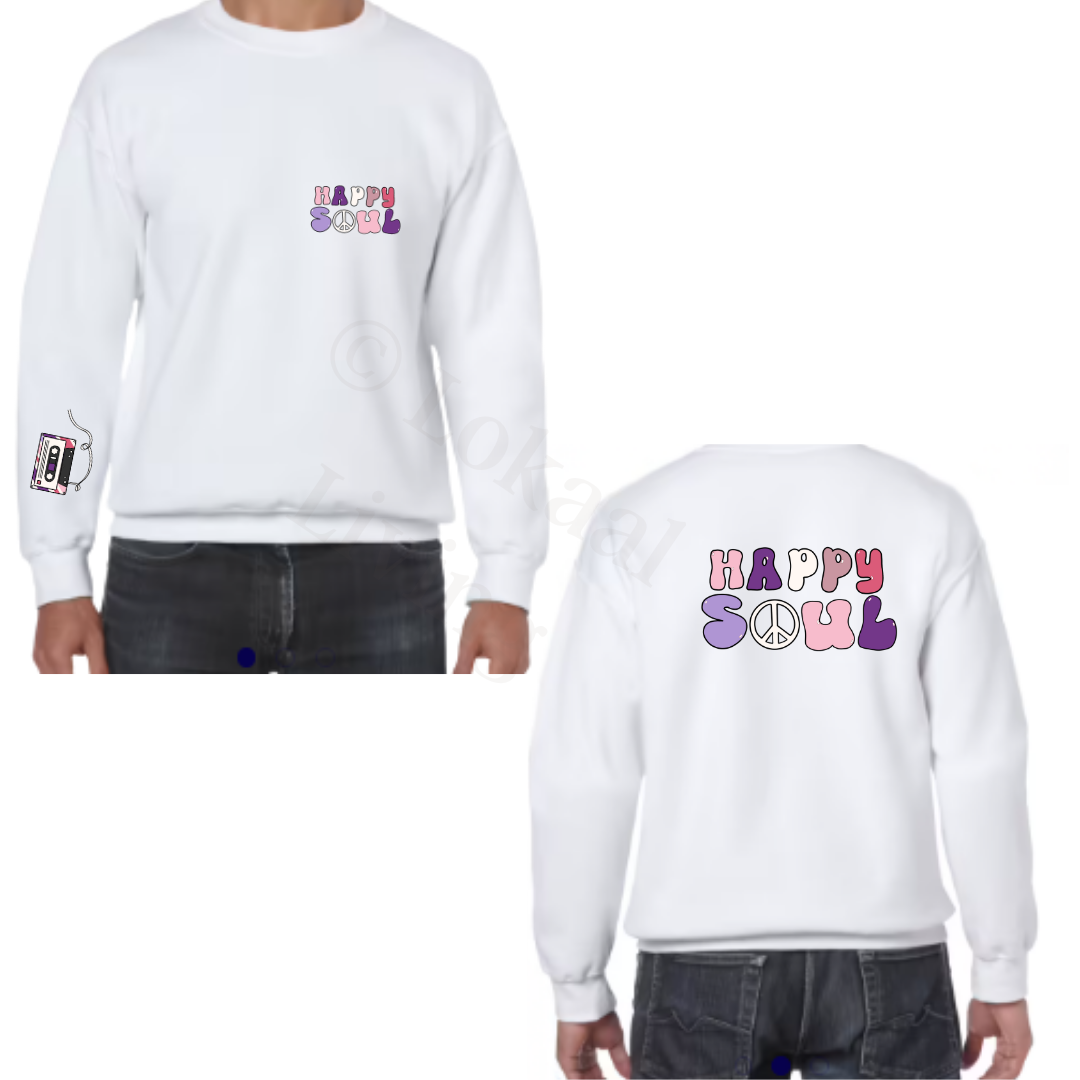 Sweater - Wit - volwassenen - (ontwerp naar keuze)